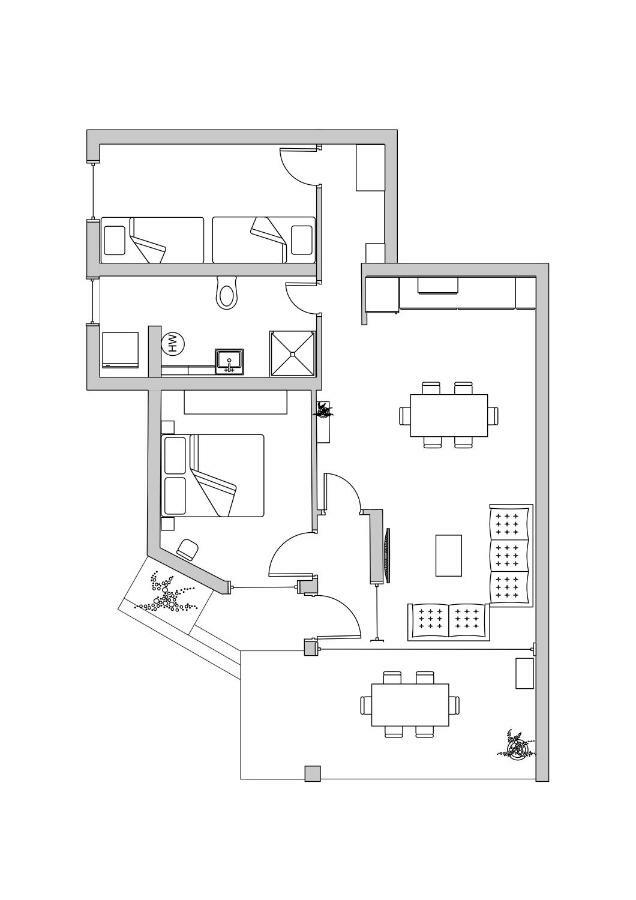 Apartman Luka Kaštela Exterior foto